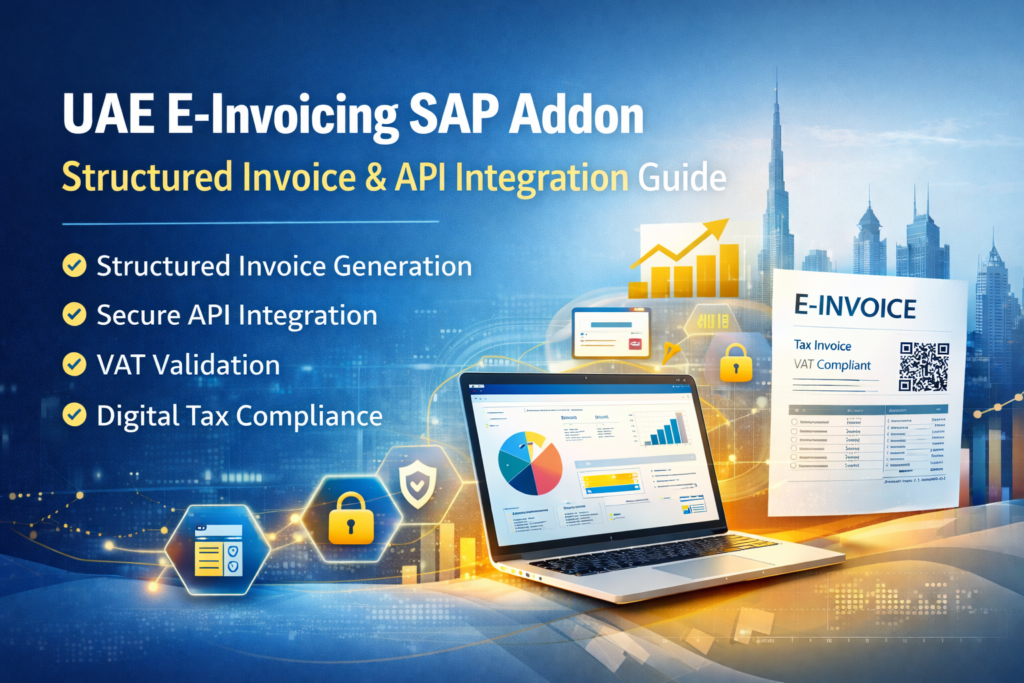 UAE E-Invoicing SAP Addon | Structured Invoice & API Guide 2026