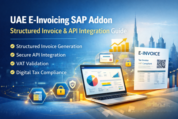 UAE E-Invoicing SAP Addon | Structured Invoice & API Guide 2026