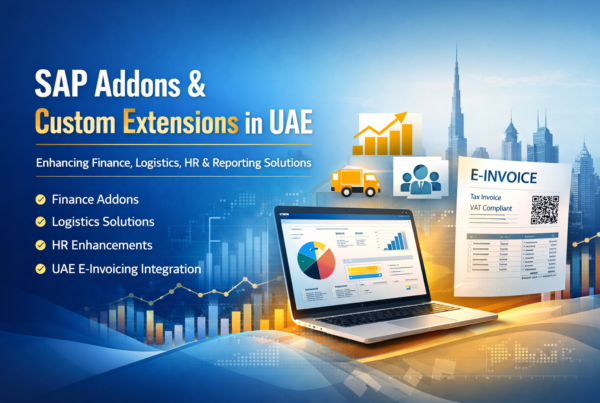 SAP addons UAE by AIS Business Corp with finance, logistics and HR enhancements