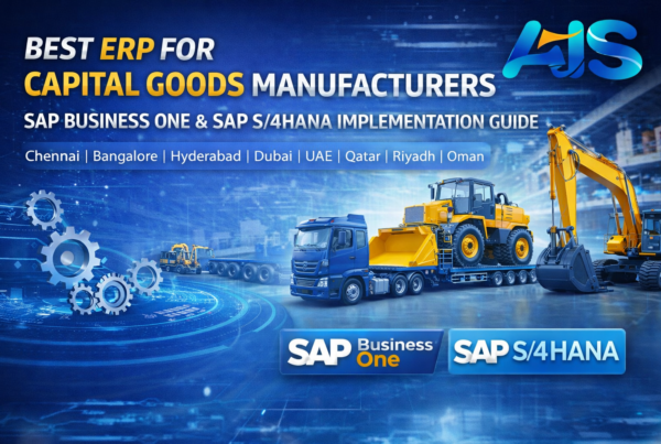 Best ERP for Capital Goods Manufacturers - SAP Business One and SAP S/4HANA Implementation Partner for Capital Goods Industry by AIS Business Corp