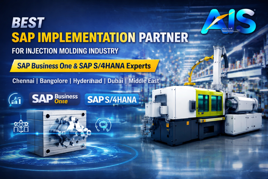 Best SAP implementation partner for injection molding industry offering SAP Business One and SAP S/4HANA solutions - AIS Business Corp