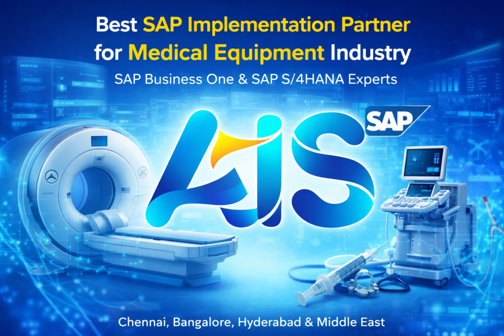 Trusted SAP implementation partner for medical equipment manufacturers offering SAP Business One and SAP S/4HANA services - AIS Business Corp