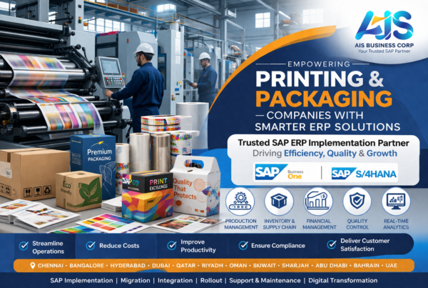 SAP ERP implementation for printing and packaging industry using SAP Business One and SAP S/4HANA by AIS Business Corp