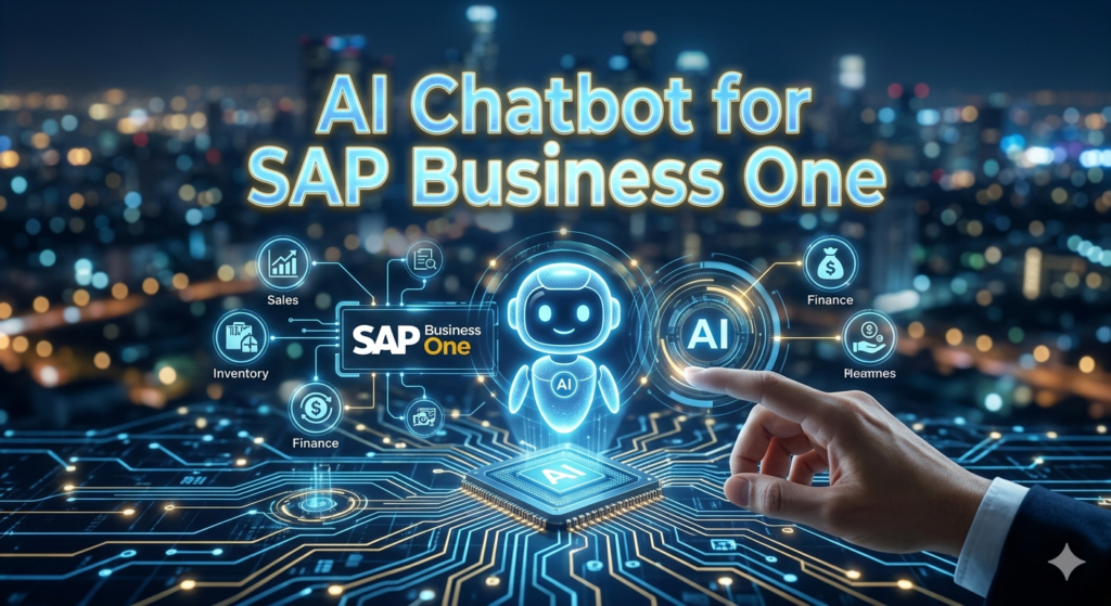 AI chatbot for SAP Business One , SAP B1 AI assistant, SAP Business One automation , AI-powered SAP B1 reporting , SAP Business One predictive analytics , SAP Business One inventory forecasting , SAP Business One order automation , SAP B1 RPA automation , ERP chatbot, sap business one ai agent , sap business one and ai , best ai for sap business one , does sap business one have ai , ai in sap business one , sap business one ai tools , sap business one ai integration