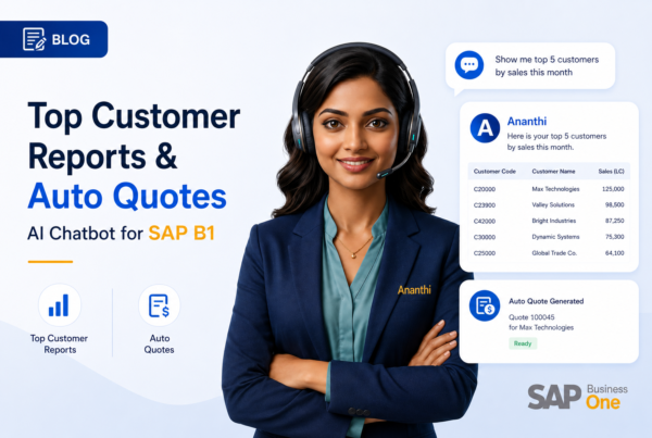 SAP Business One AI agent