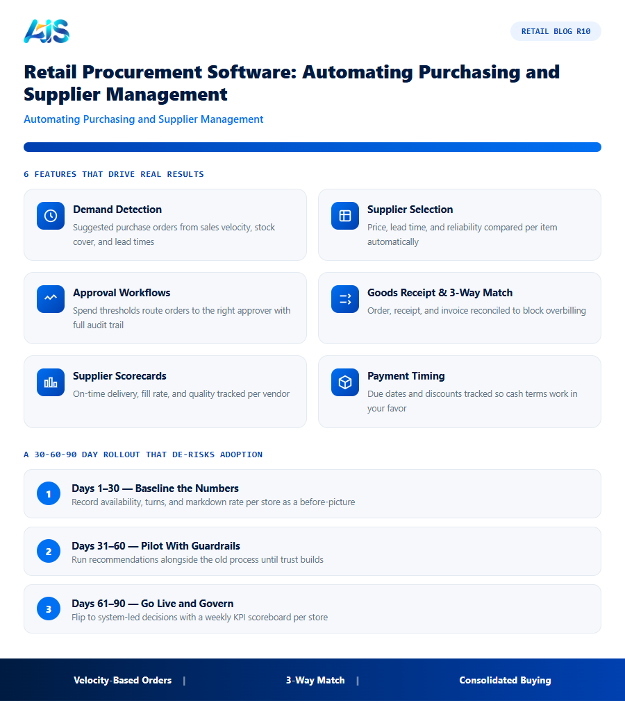 Retail R10 infographic — Retail procurement software